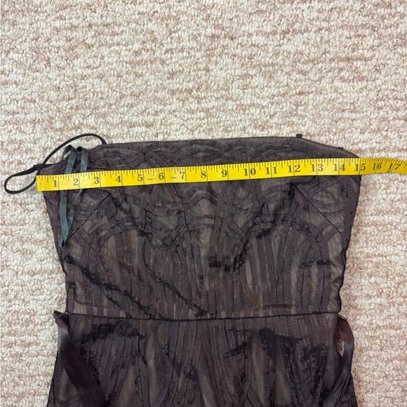 BCBGMaxAzria Brown Pleated Maxi Sundress HalterSize Small. B26 - Picture 13 of 17